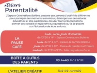 Les ateliers parentalité de septembre