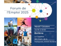 RAPPEL ! Le Forum de l’Emploi arrive à Bollène ! RAPPEL ! Le Forum de l’Emploi arrive à Bollène !