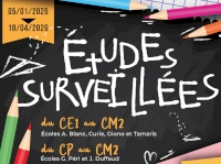 Etudes surveillées 2ème trimestre : pré-inscriptions semaine prochaine