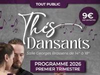 Prochains thés dansants du 1er trimestre 2026 à Bollène