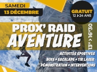 RAPPEL : PROX’RAID AVENTURE à Bollène – Samedi 13 décembre RAPPEL : PROX’RAID AVENTURE à Bollène – Samedi 13 décembre