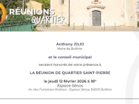 Réunion de quartier – Quartier Saint-Pierre Réunion de quartier – Quartier Saint-Pierre
